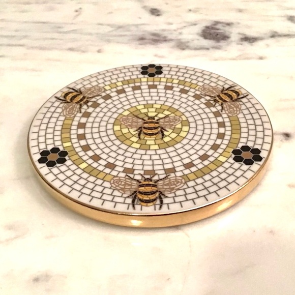Anthropologie Coaster Bistro Garden Tile Bee New In Box New With Tag - Picture 6 of 8